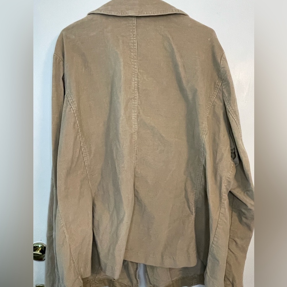 Faded Glory 2000s Tan Suede Blazer - Y2K - Size 4x (26/28) - Picture 2 of 3